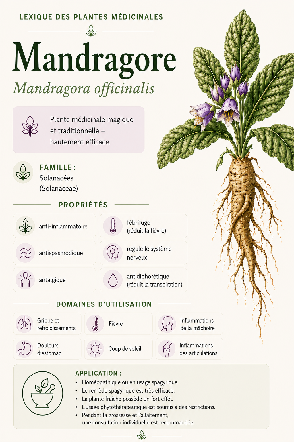 Mandragore : propriétés, utilisation et effets