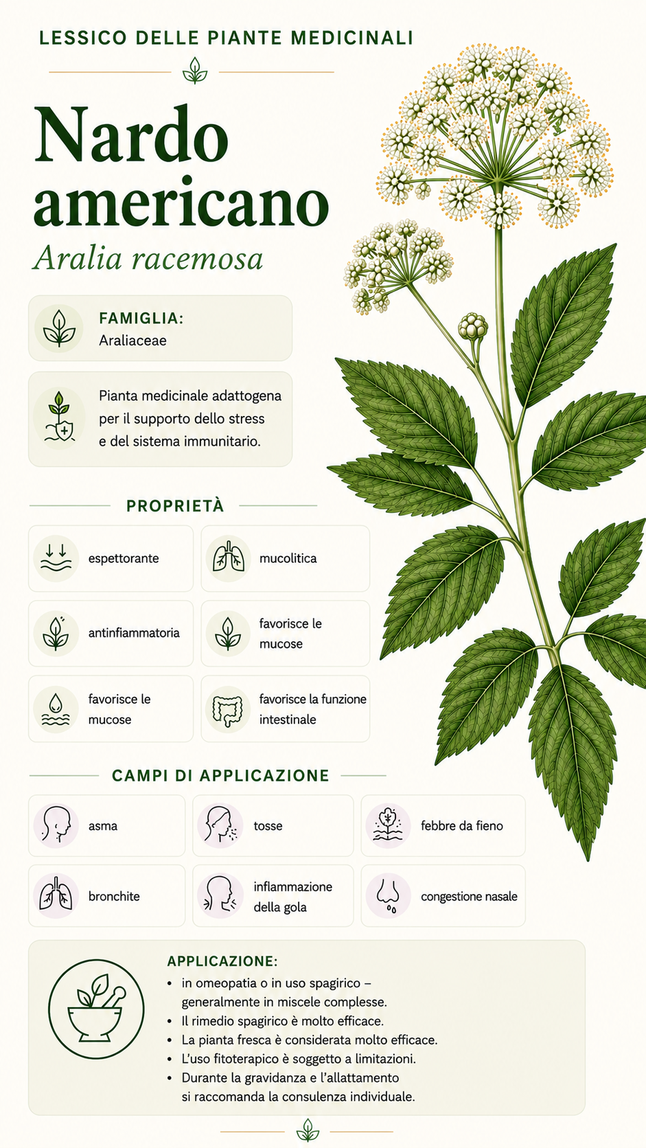 Nardus americano: proprietà, uso ed effetti