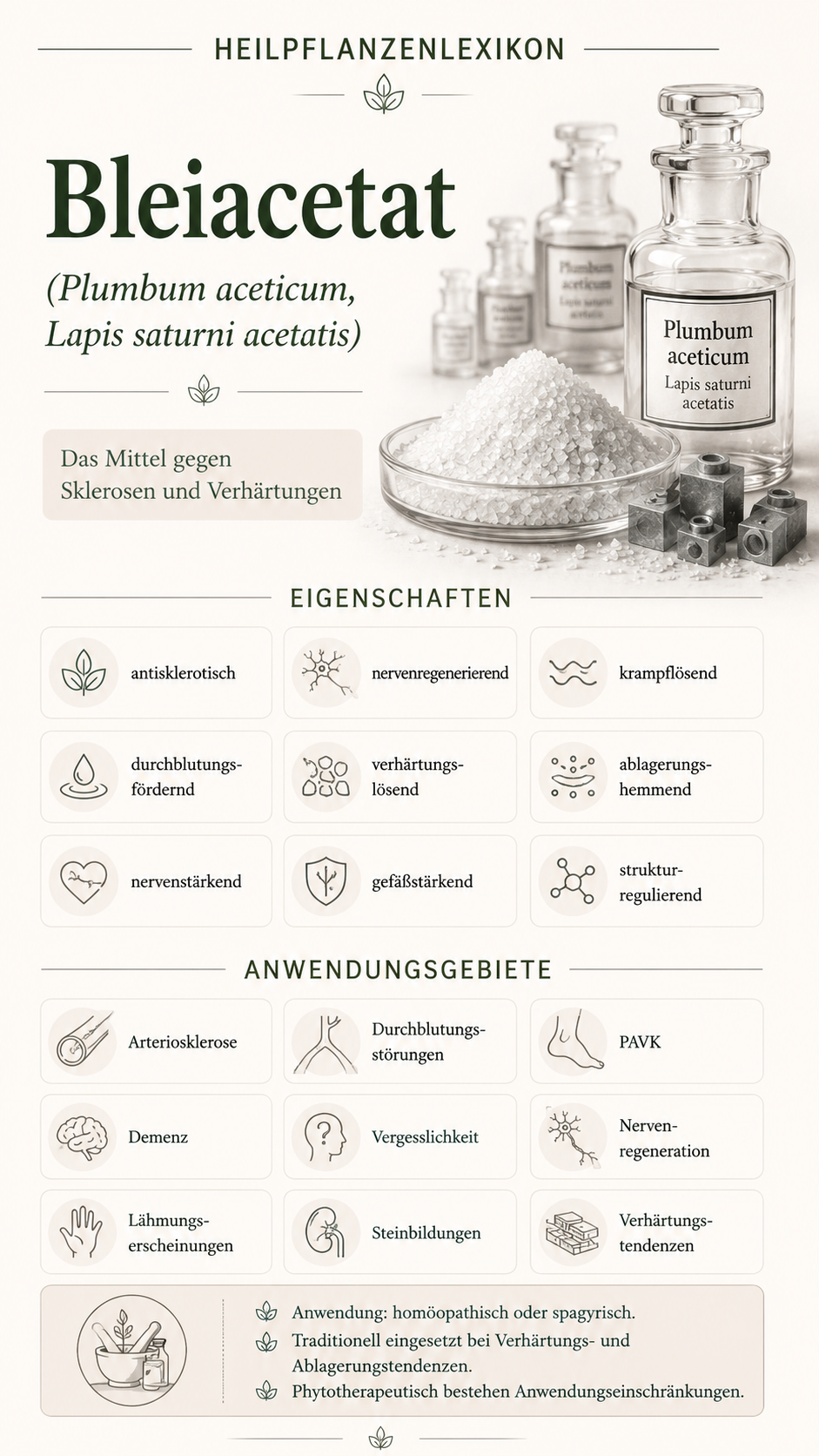 Bleiacetat: Eigenschaften, Anwendung & Wirkung