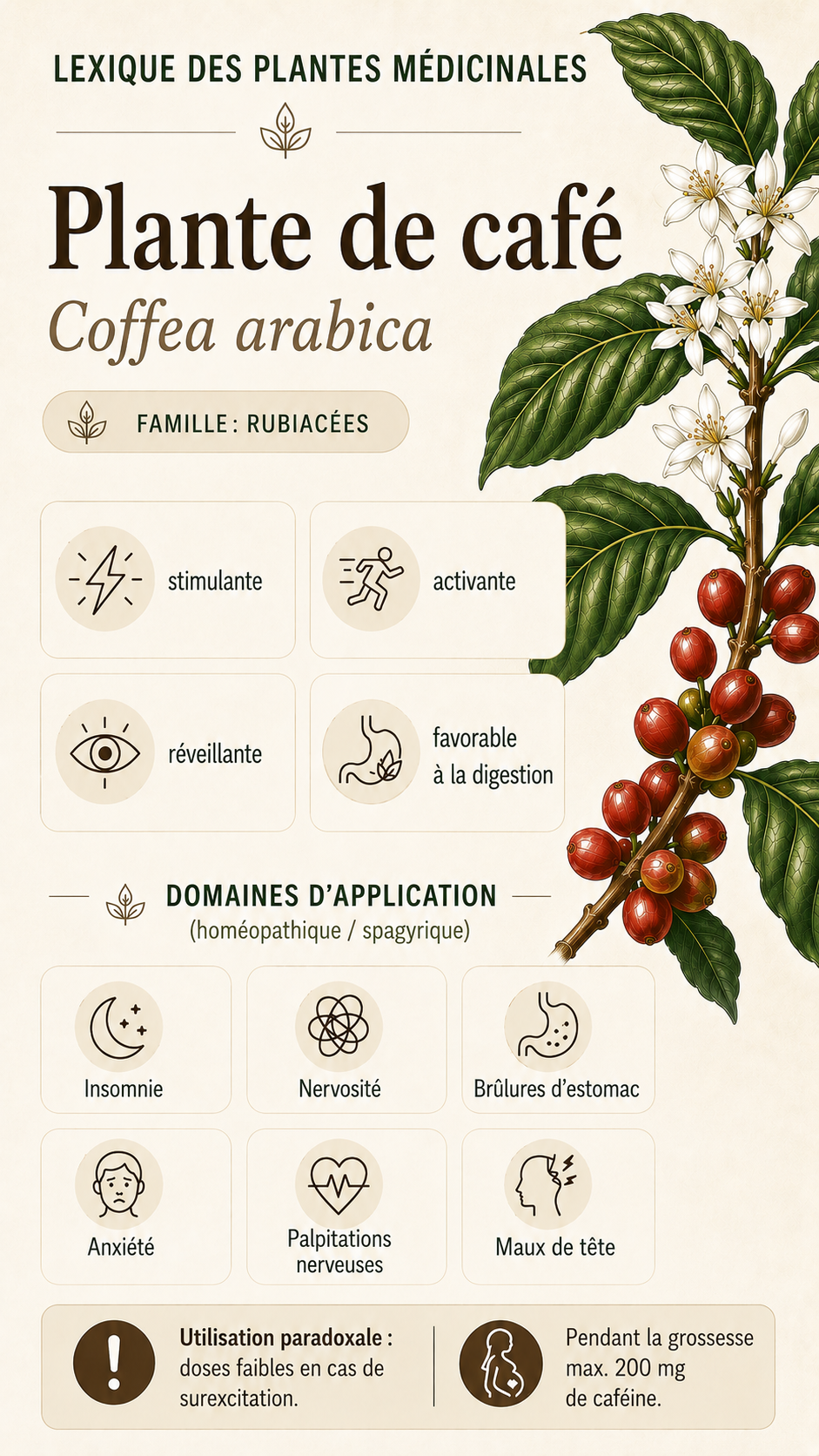Caféier : propriétés, utilisation et effets