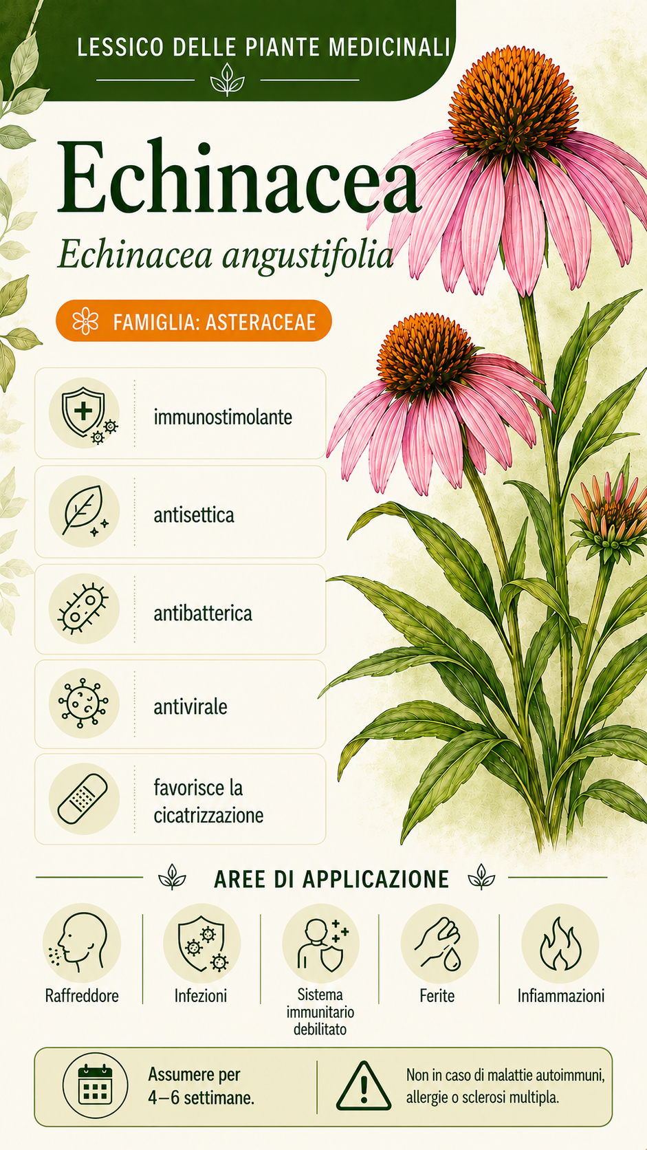 Echinacea: proprietà, uso ed effetti