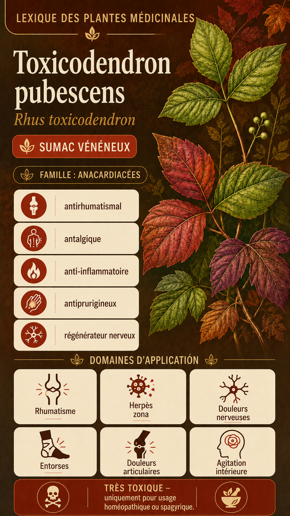 Sumac vénéneux : propriétés, utilisation et effets