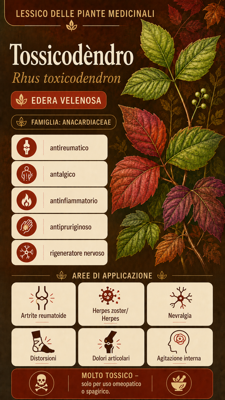Sumac velenoso: proprietà, uso ed effetti