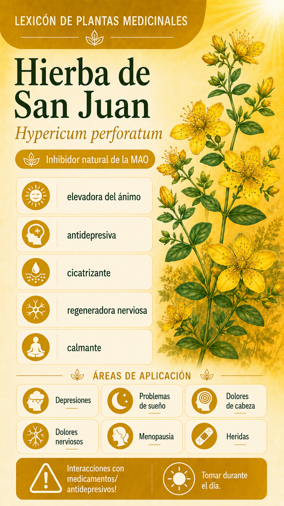 Hierba de San Juan: propiedades, uso y efectos