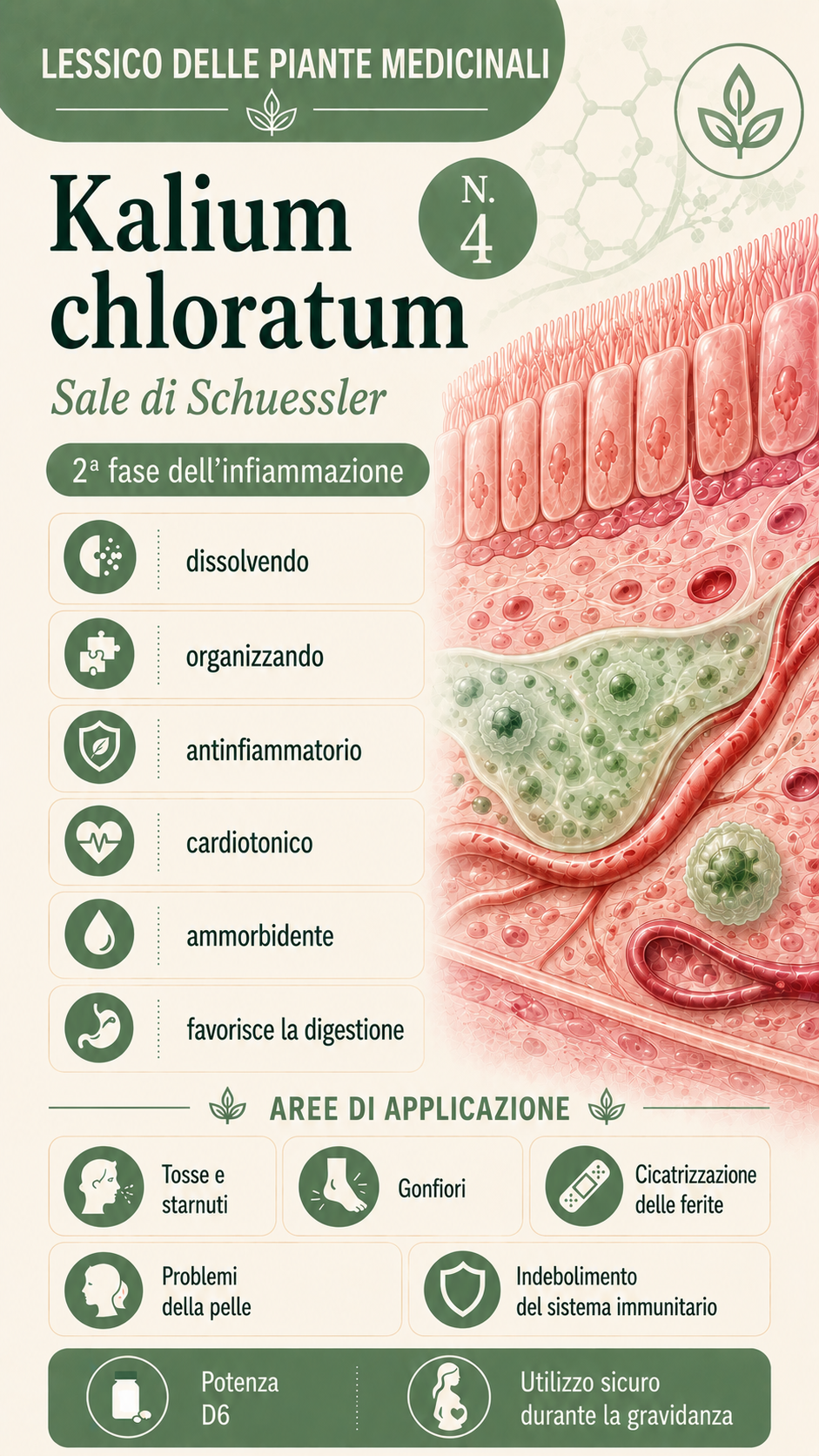 Kalium chloratum: proprietà, uso ed effetti