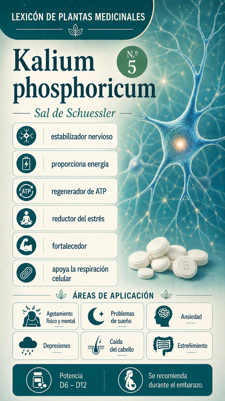 Kalium phosphoricum: propiedades, uso y efectos
