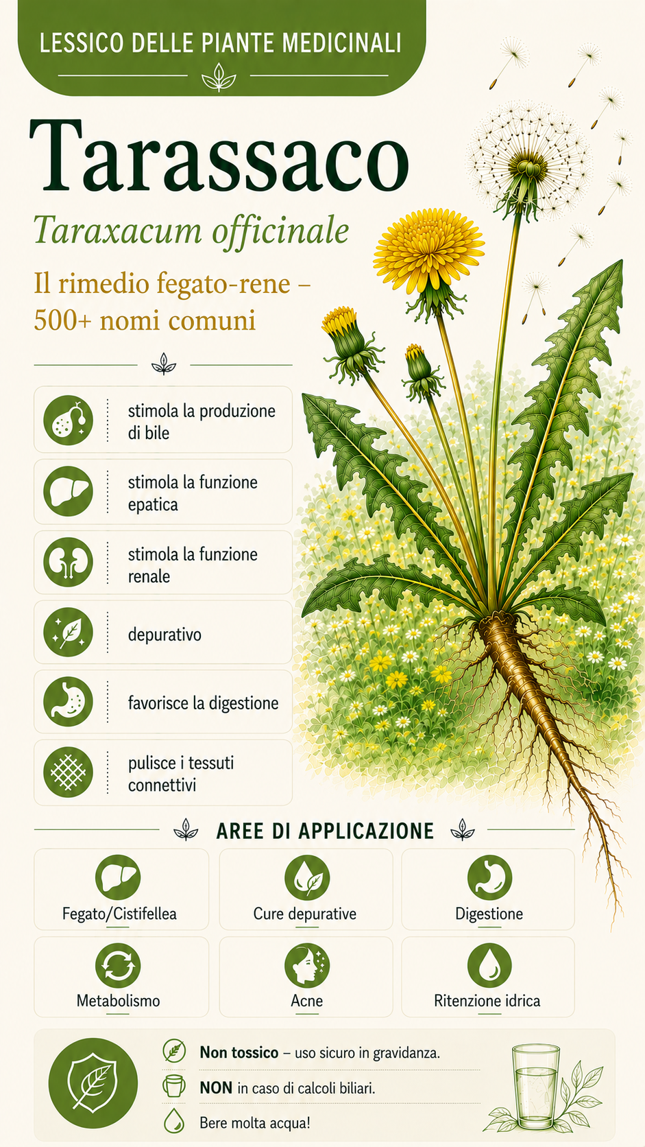Dente di leone: proprietà, uso ed effetti