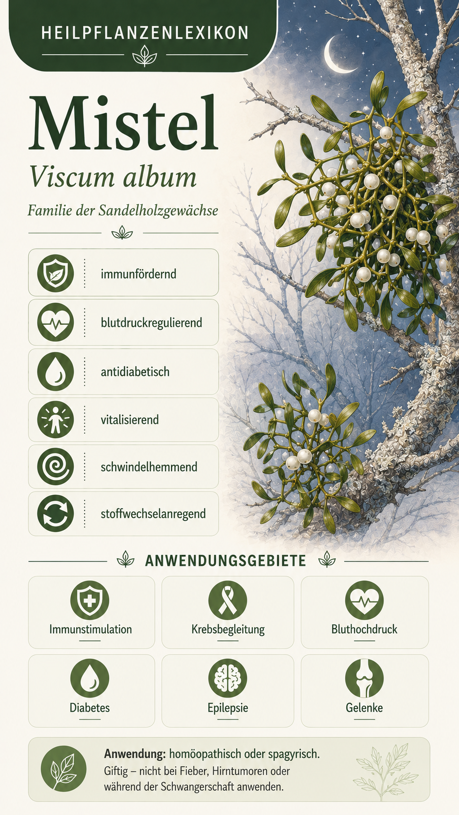 Mistel: Eigenschaften, Anwendung & Wirkung