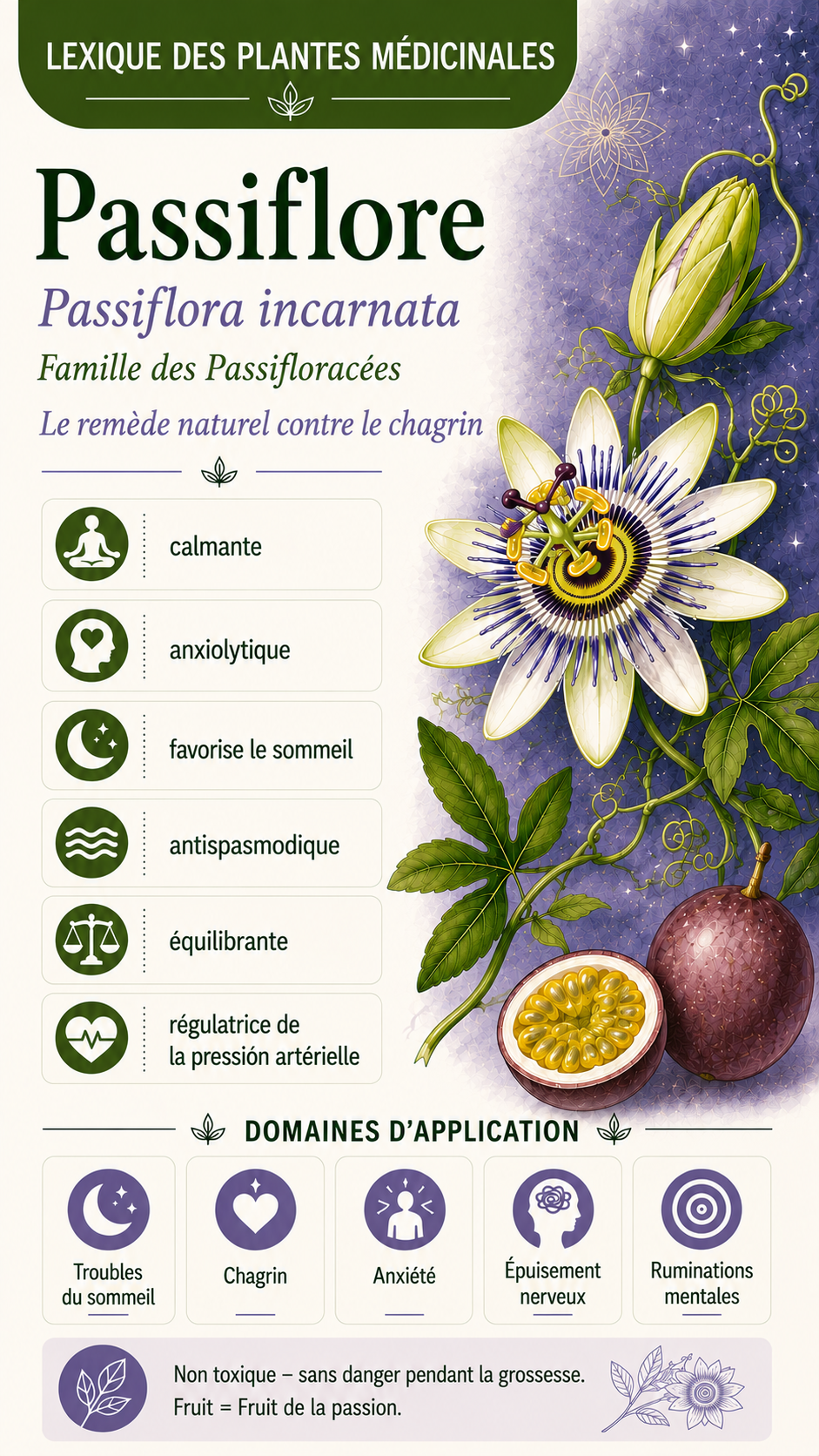 Passiflore : propriétés, utilisation et effets