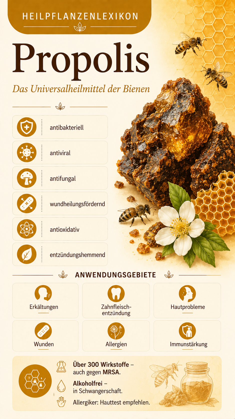 Propolis: Eigenschaften, Anwendung & Wirkung