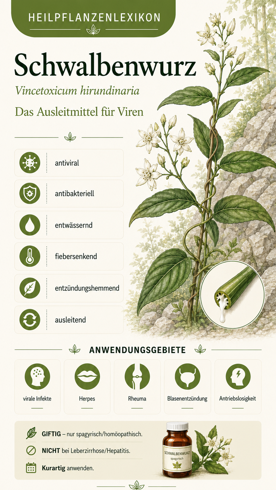 Schwalbenwurz: Eigenschaften, Anwendung & Wirkung