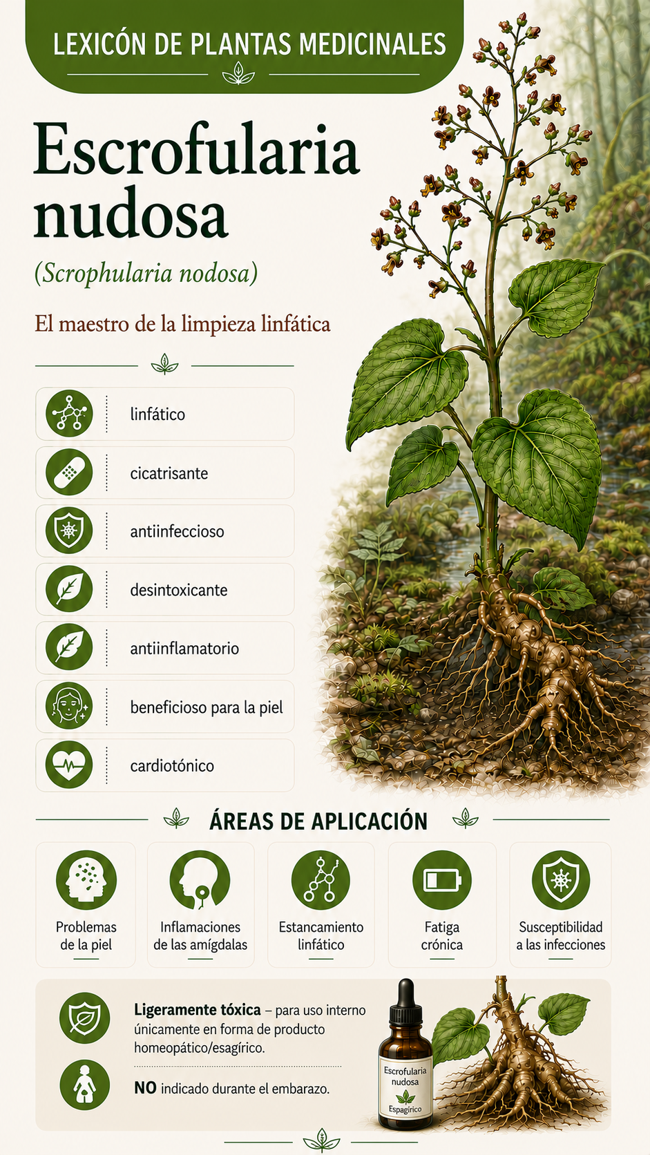 Scrophularia: propiedades, uso y efectos