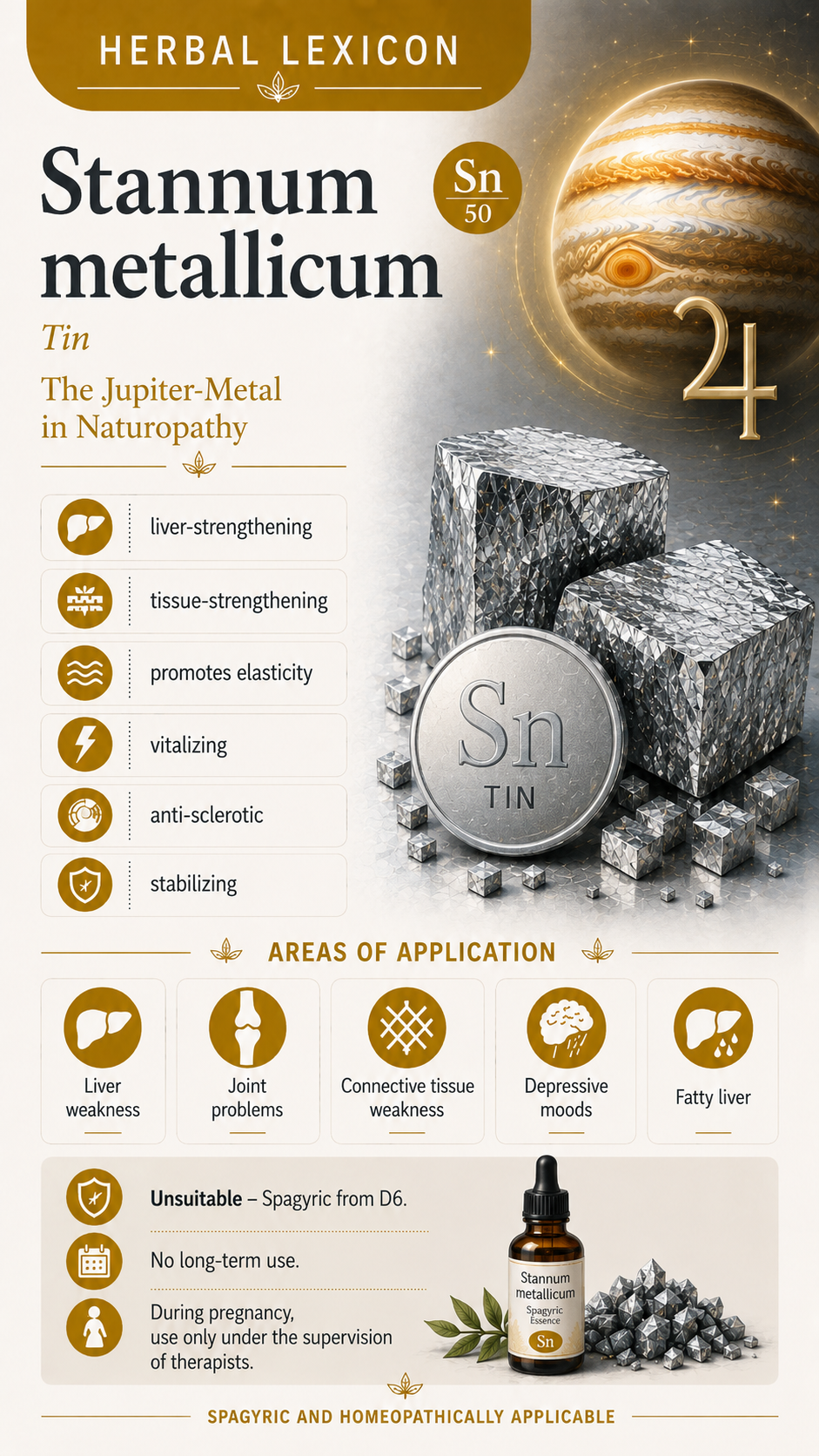 Stannum metallicum: Properties, Uses & Effects