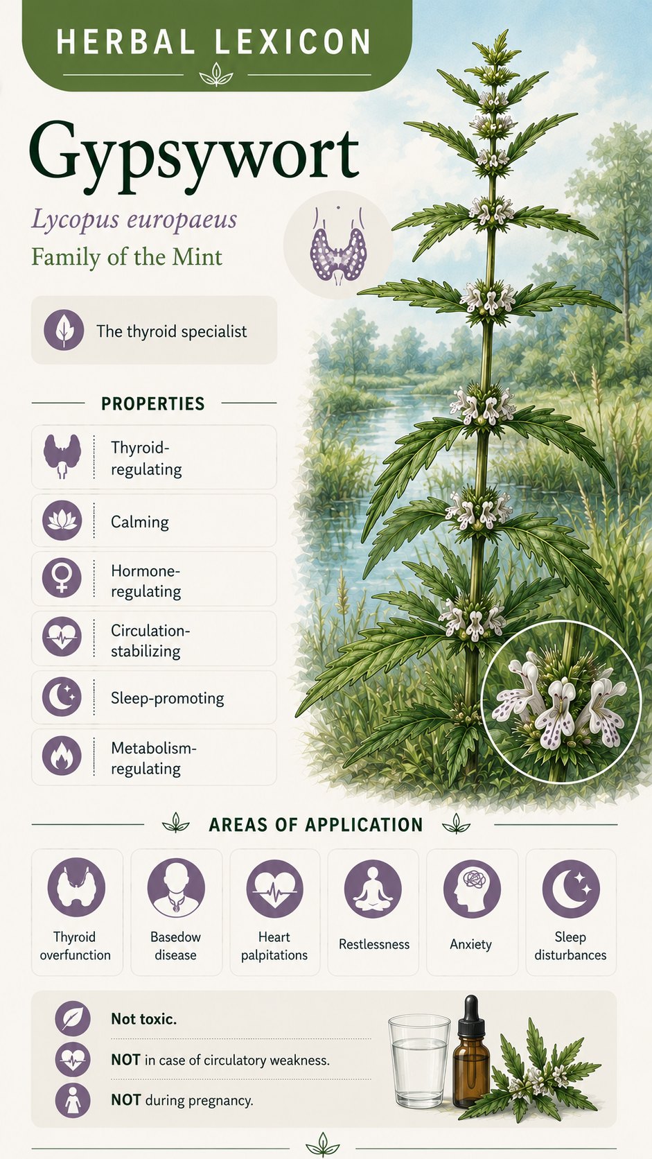 Gypsywort (Lycopus europaeus): Properties, Uses & Effects