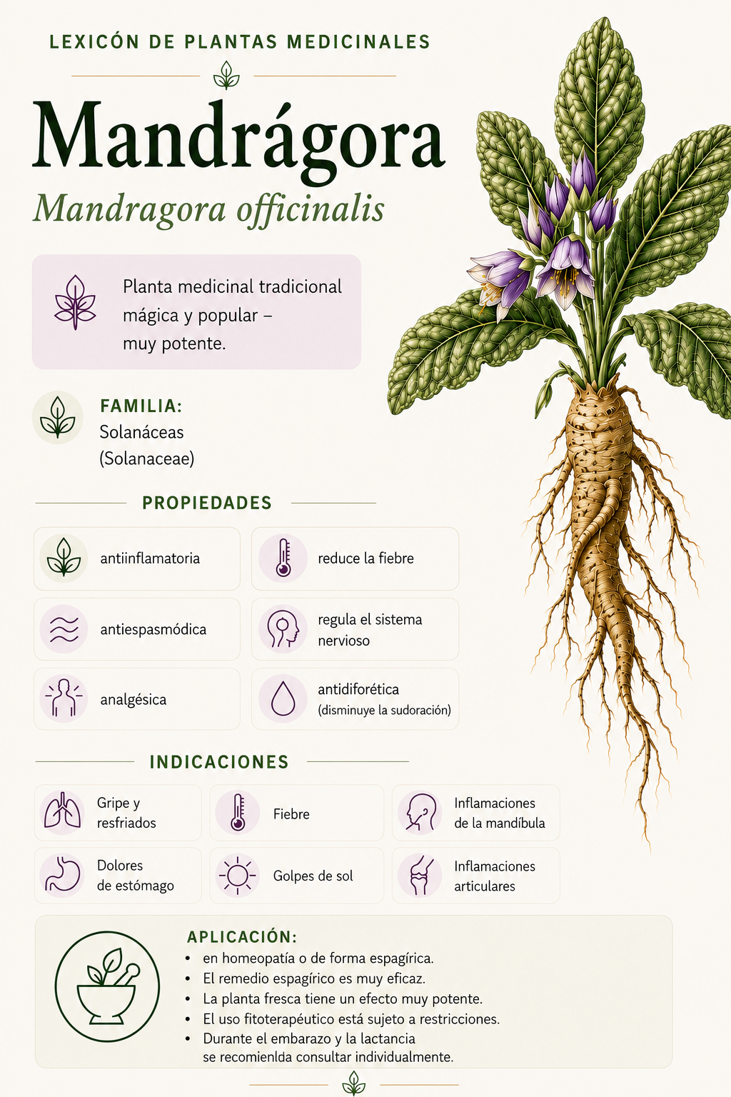 Mandrágora: propiedades, uso y efectos