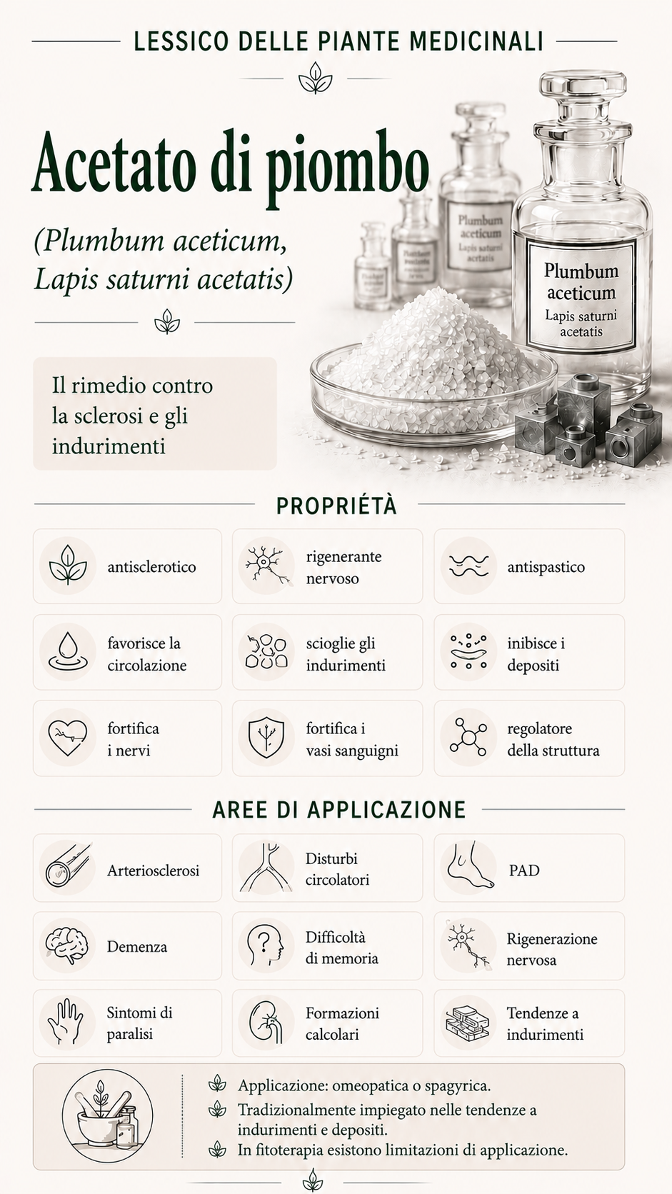 Acetato di piombo: proprietà, uso ed effetti