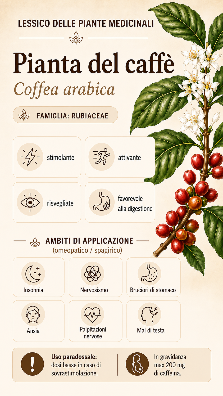 Caffè: proprietà, uso ed effetti