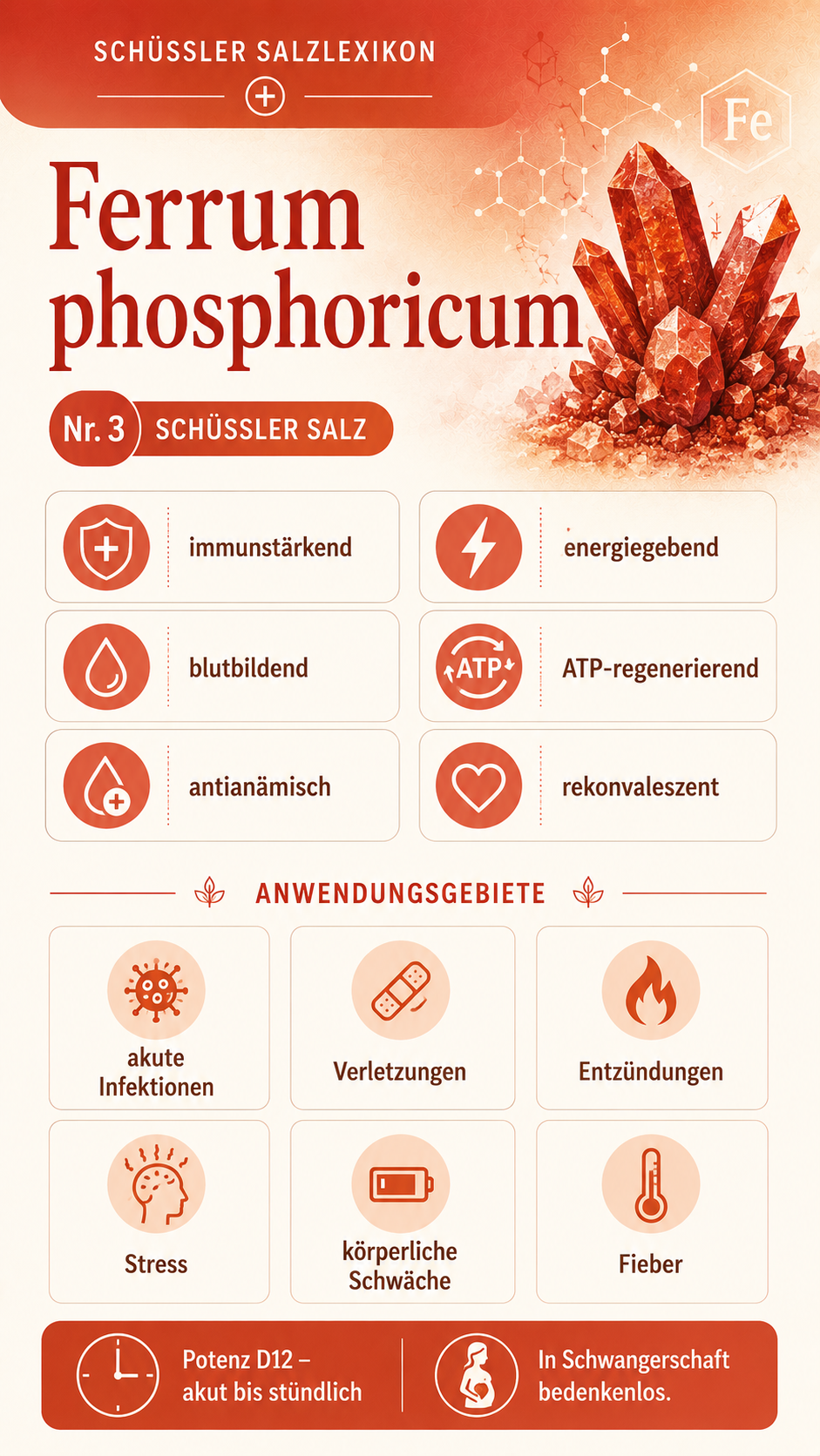 Ferrum phosphoricum: Eigenschaften, Anwendung & Wirkung