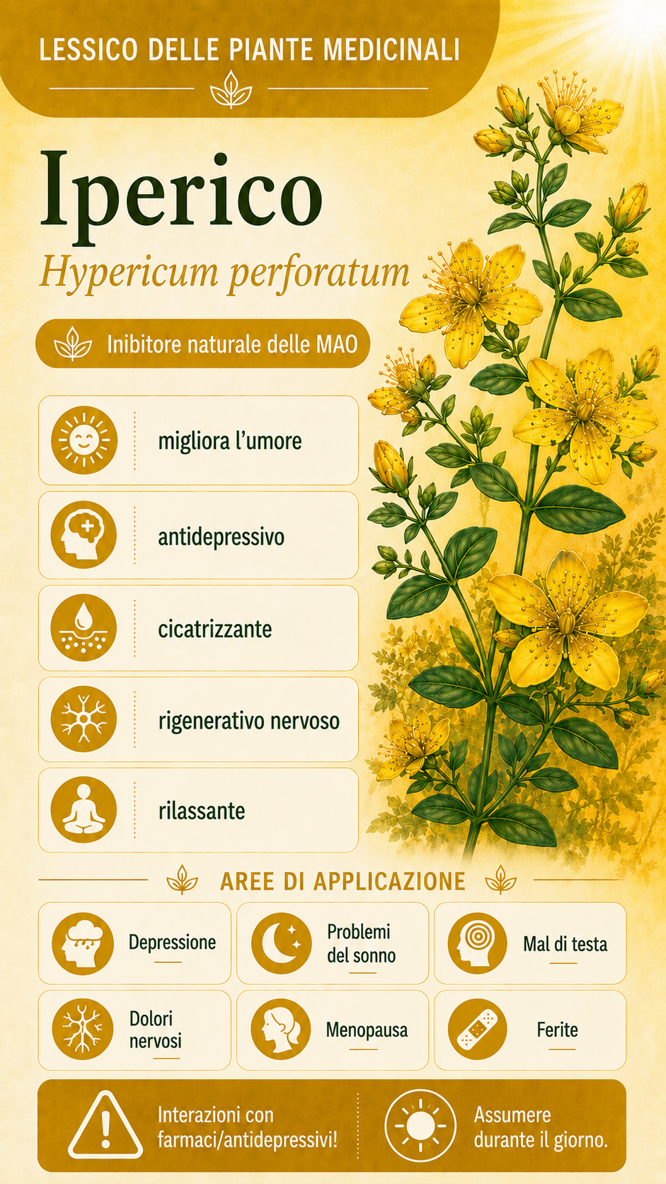 Iperico: proprietà, uso ed effetti
