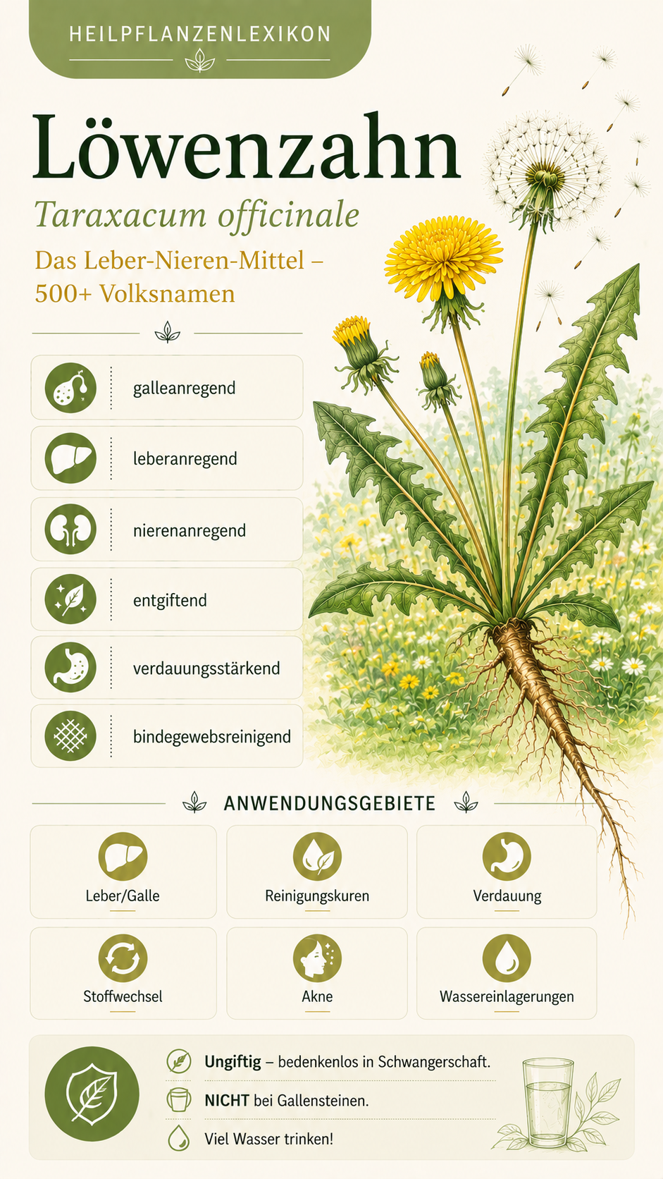 Löwenzahn: Eigenschaften, Anwendung & Wirkung