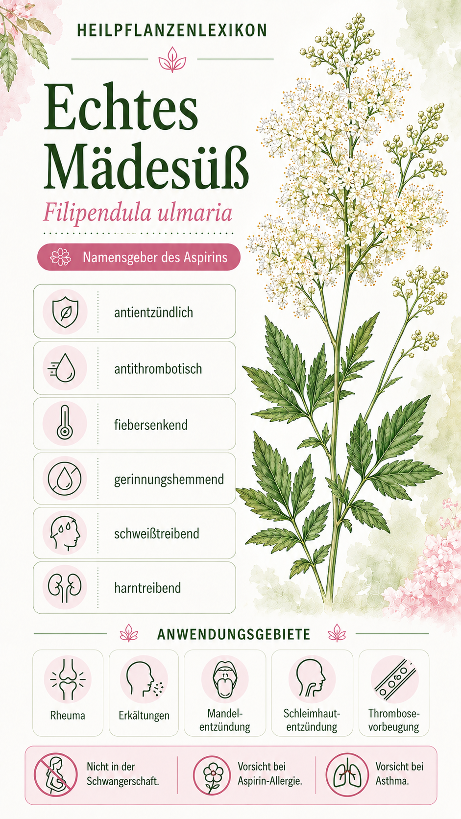 Echtes Mädesüß: Eigenschaften, Anwendung & Wirkung