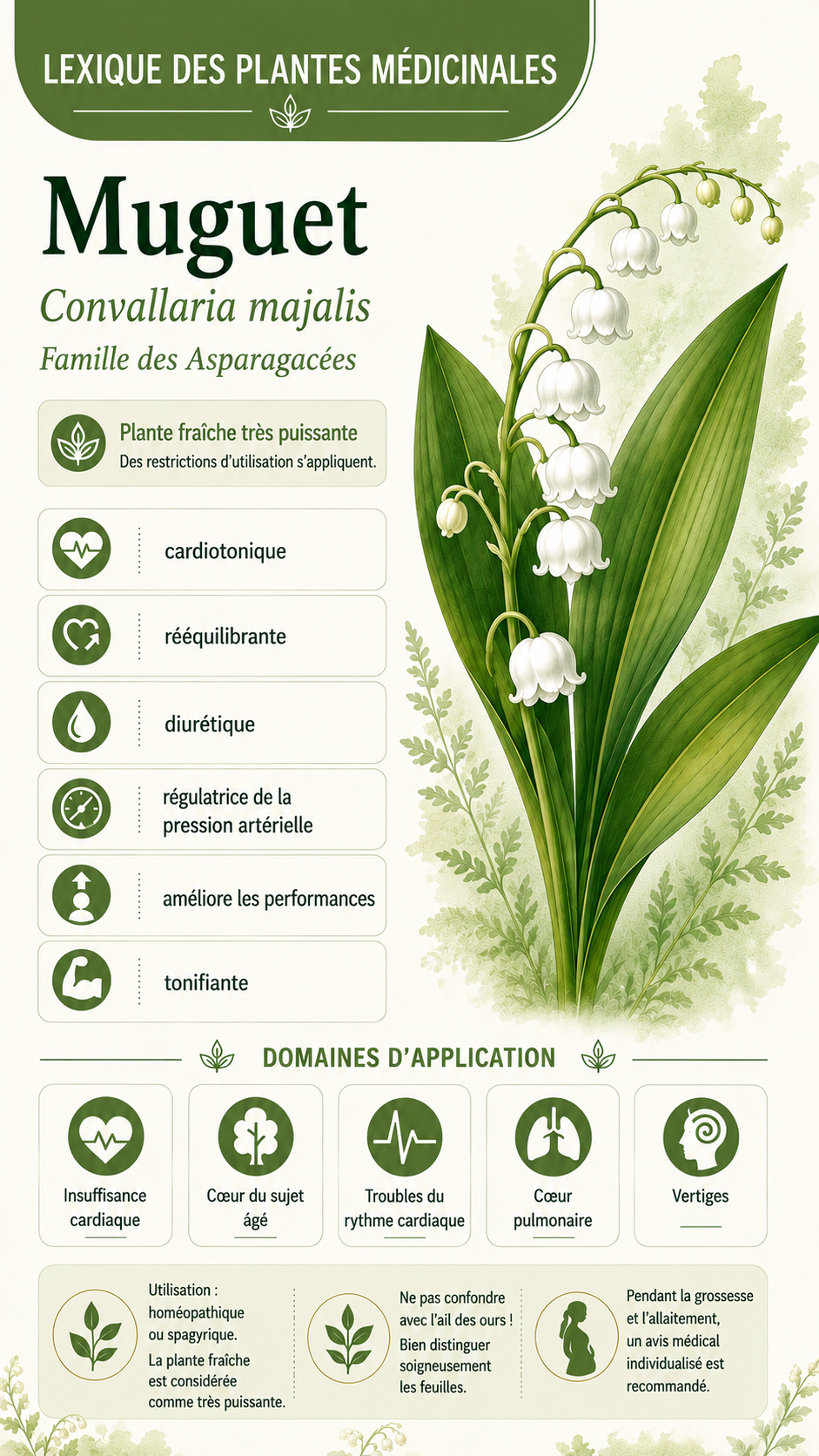 Le muguet : propriétés, utilisation et effets