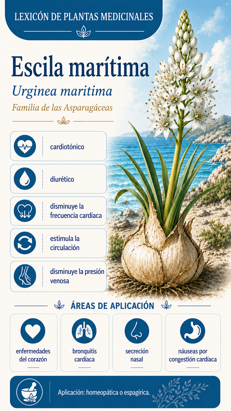 Cebolla marina: propiedades, usos y efectos
