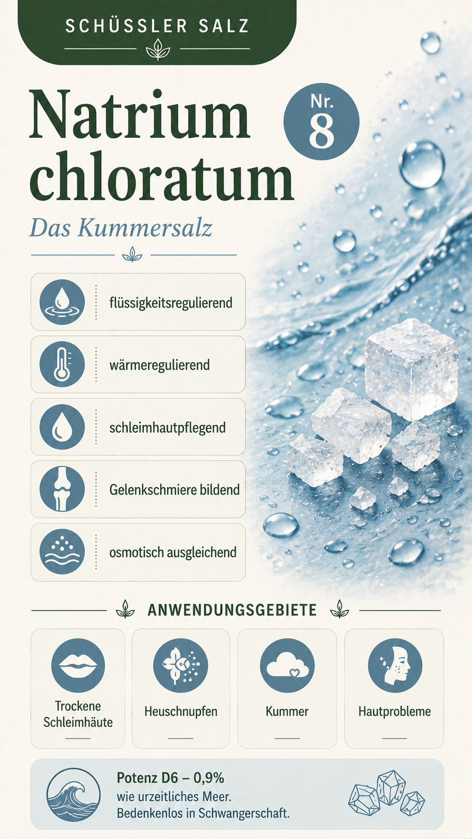 Natrium chloratum: Eigenschaften, Anwendung & Wirkung