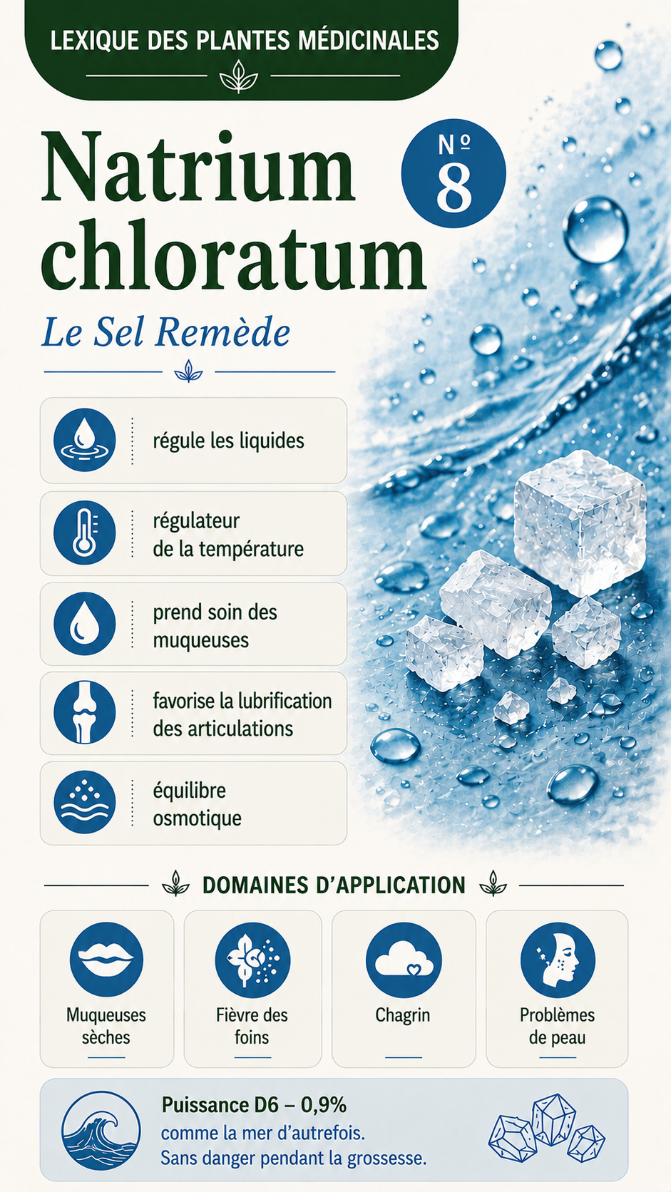 Chlorure de sodium : propriétés, utilisation et effets