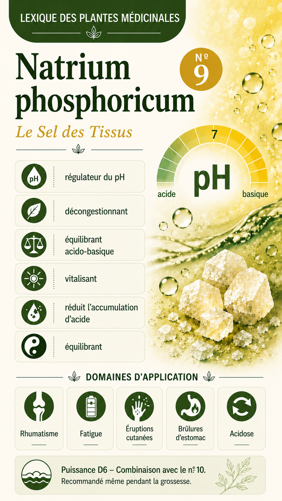 Natrium phosphoricum : propriétés, utilisation et effets