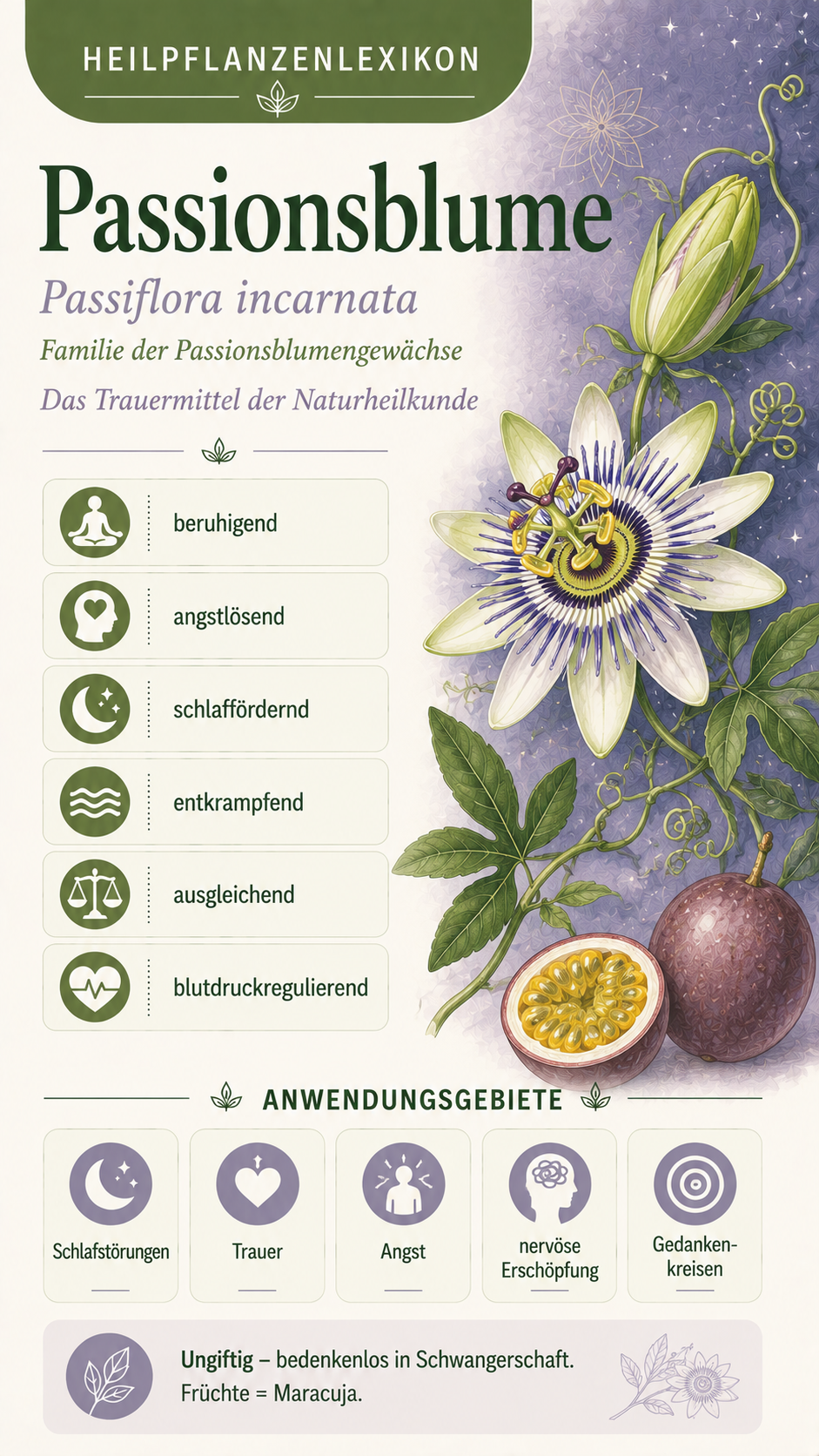 Passionsblume: Eigenschaften, Anwendung & Wirkung