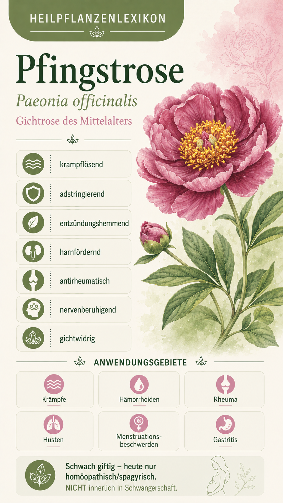 Pfingstrose: Eigenschaften, Anwendung & Wirkung