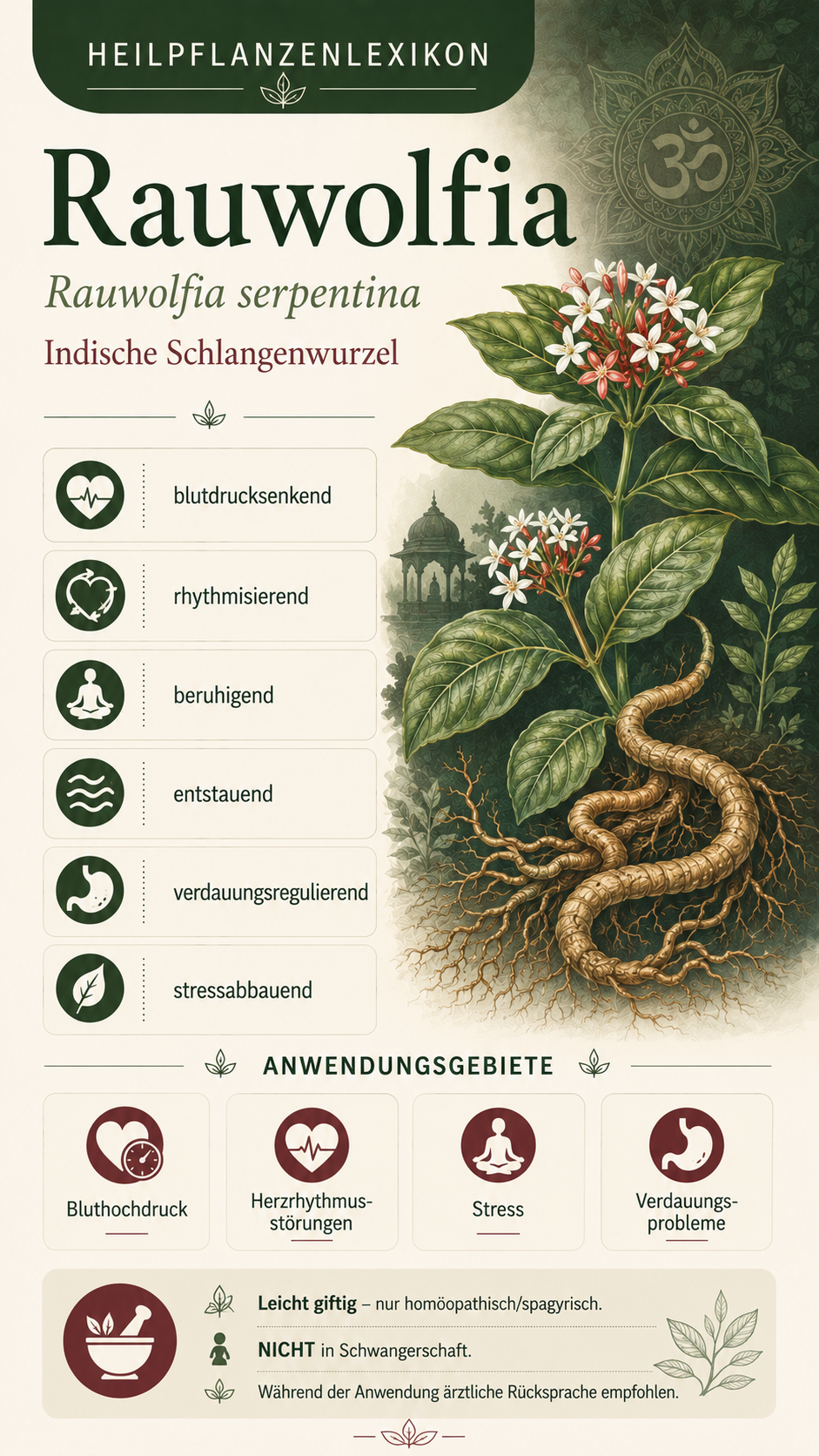 Rauwolfia: Eigenschaften, Anwendung & Wirkung