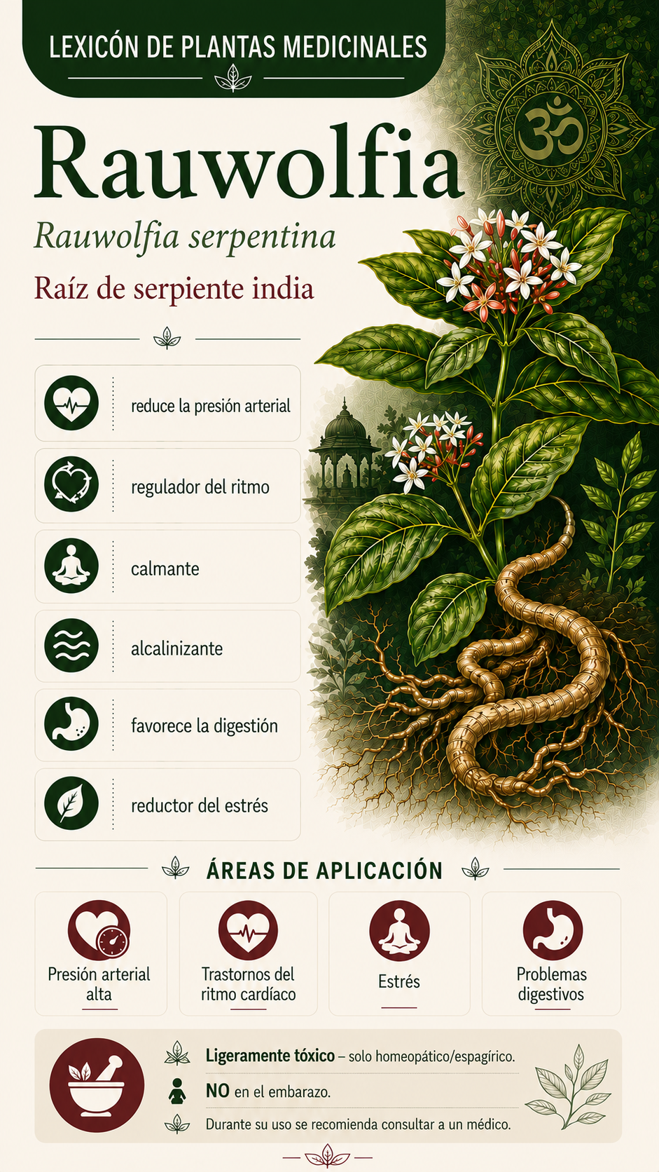 Rauwolfia: propiedades, uso y efectos