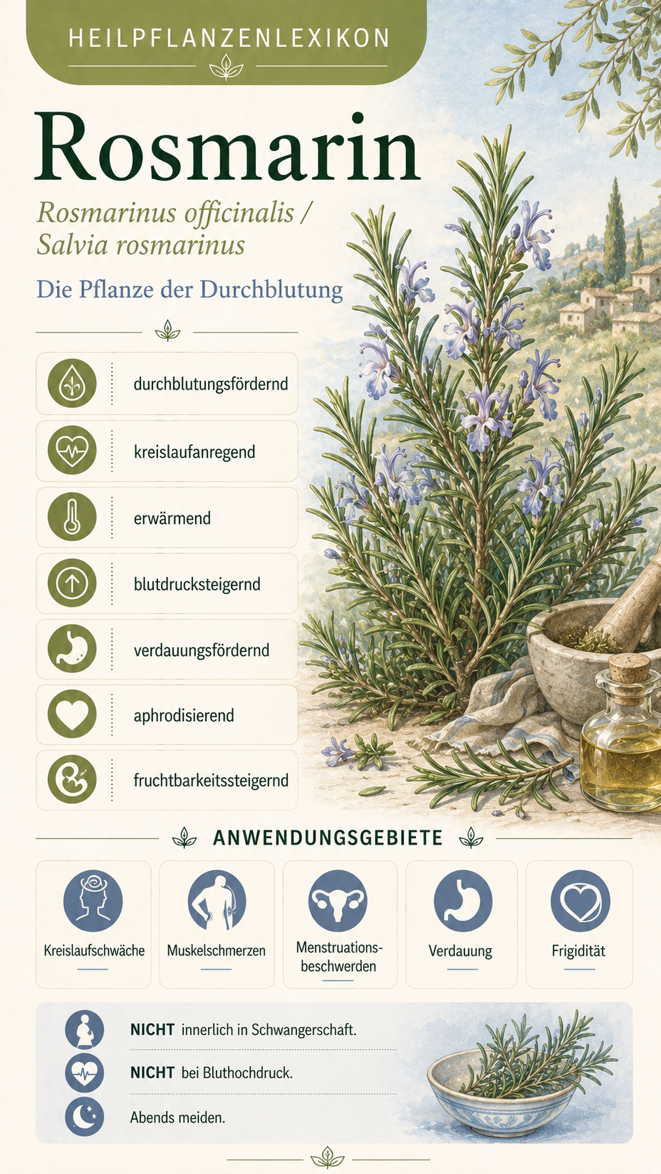 Rosmarin: Eigenschaften, Anwendung & Wirkung