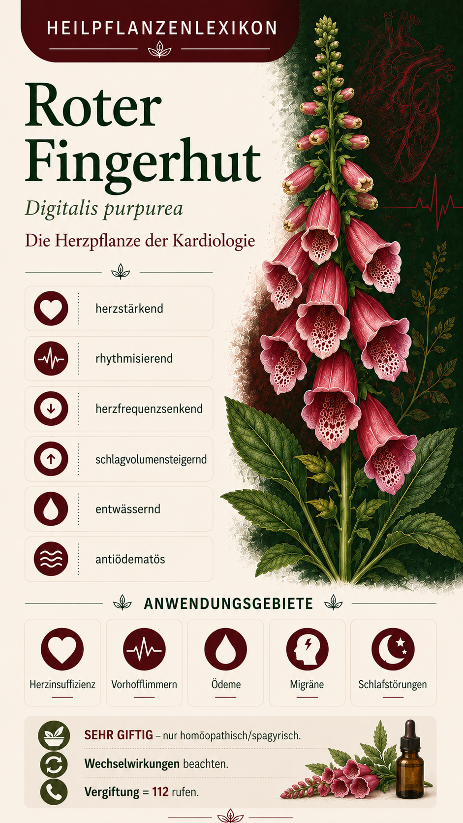 Roter Fingerhut: Eigenschaften, Anwendung & Wirkung