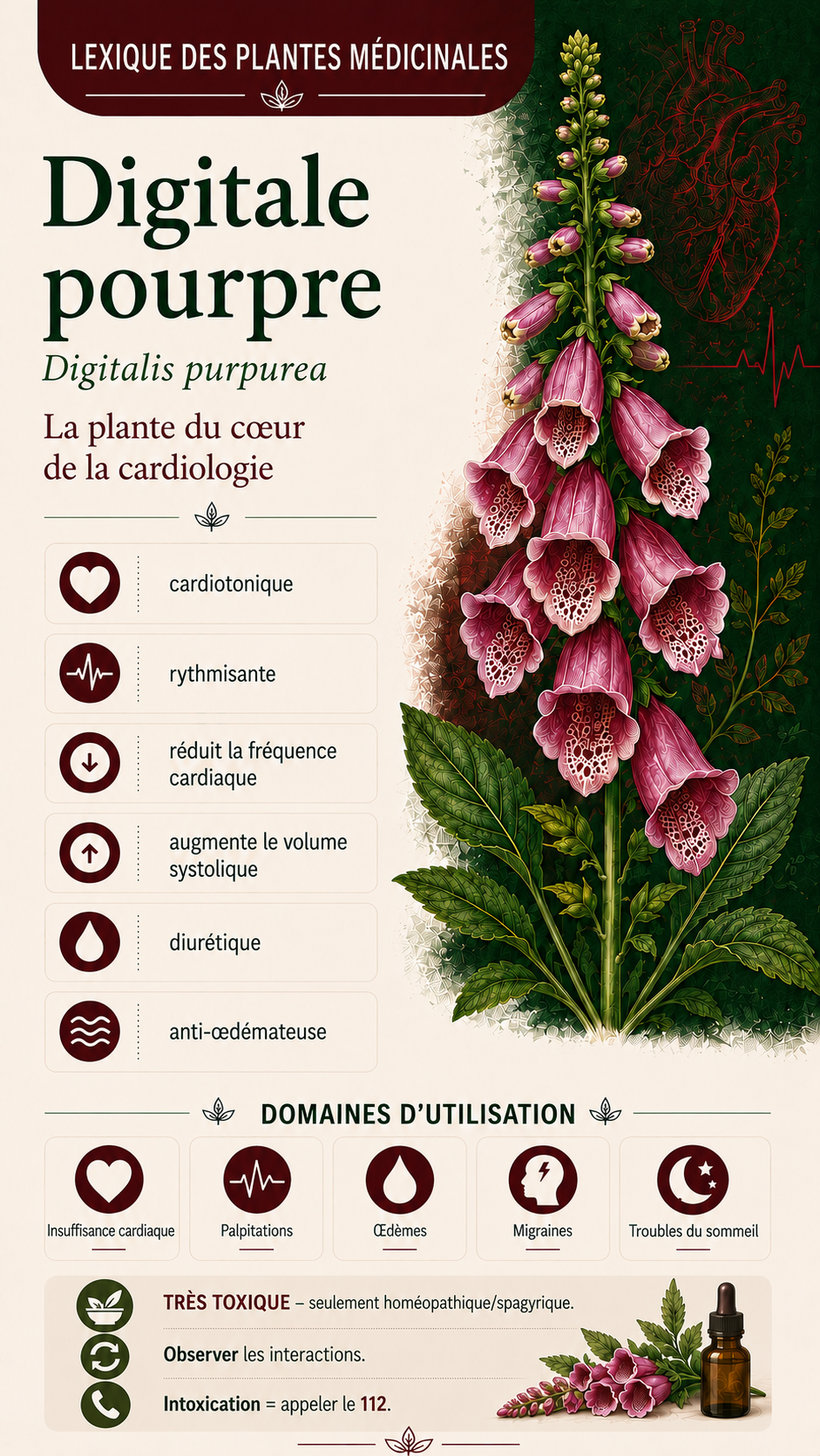 La digitale pourpre : propriétés, utilisation et effets