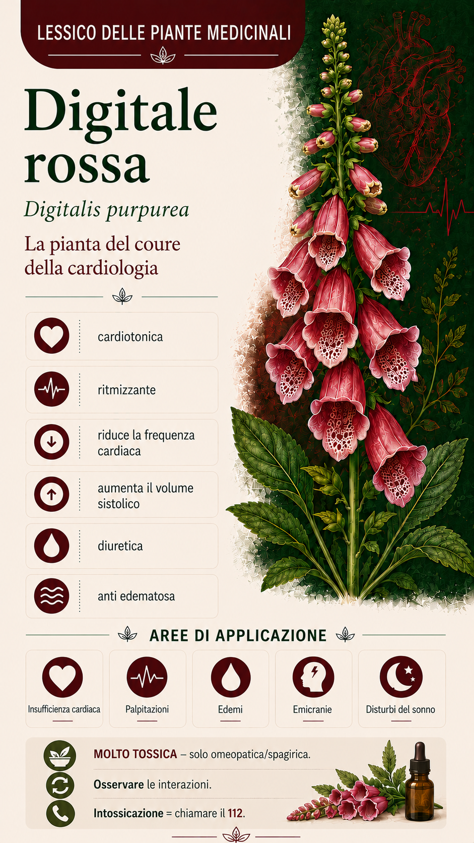 Digitale rossa: proprietà, uso ed effetti