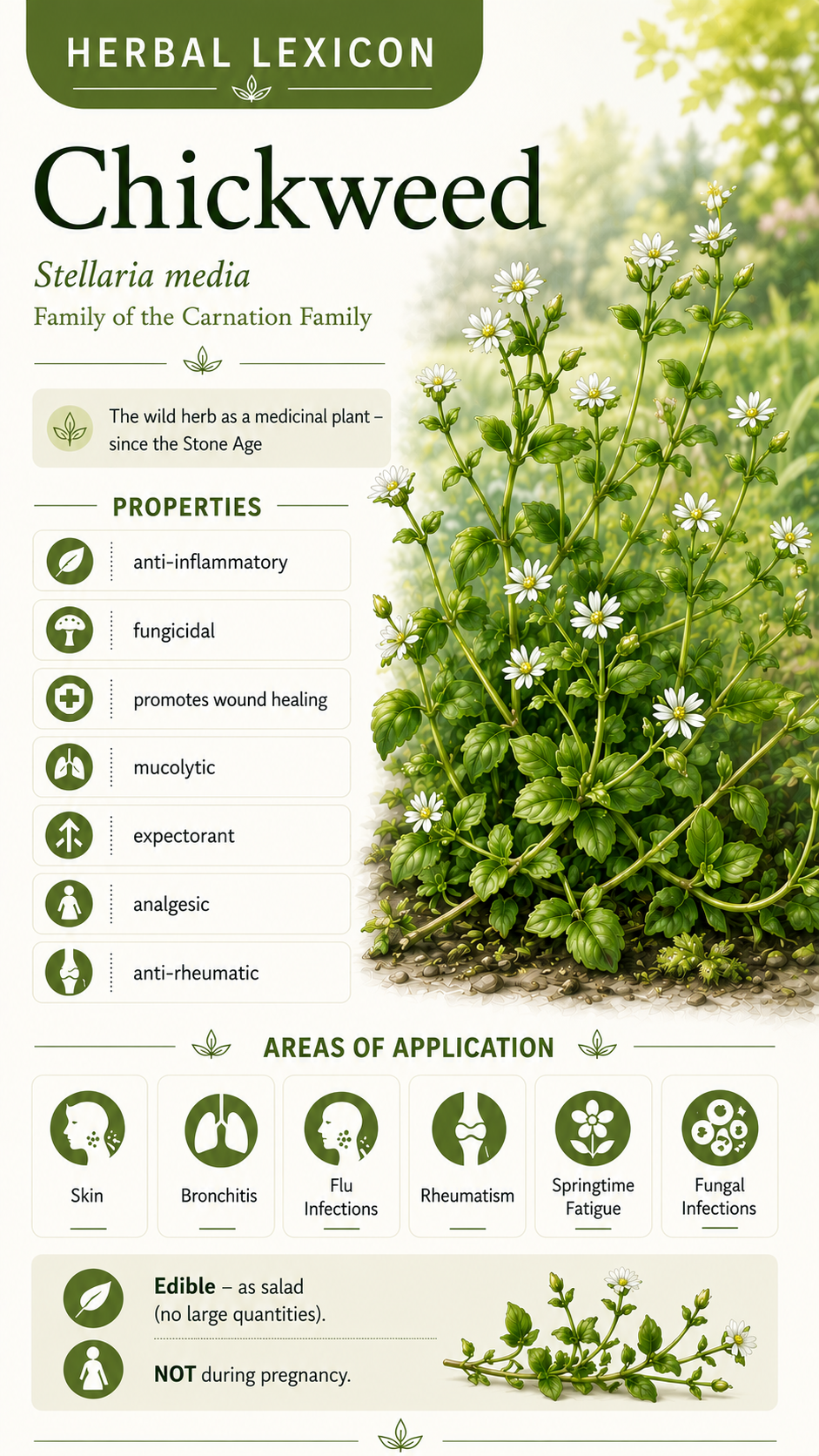 Chickweed (Stellaria media): Properties, Uses & Effects