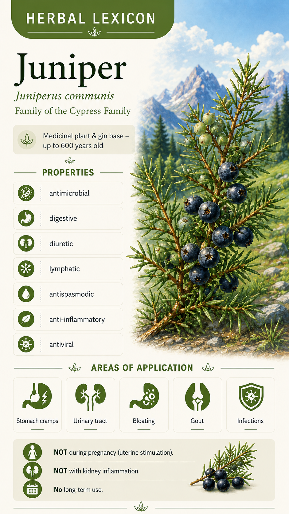 Juniper (Juniperus communis): Properties, Uses, and Effects