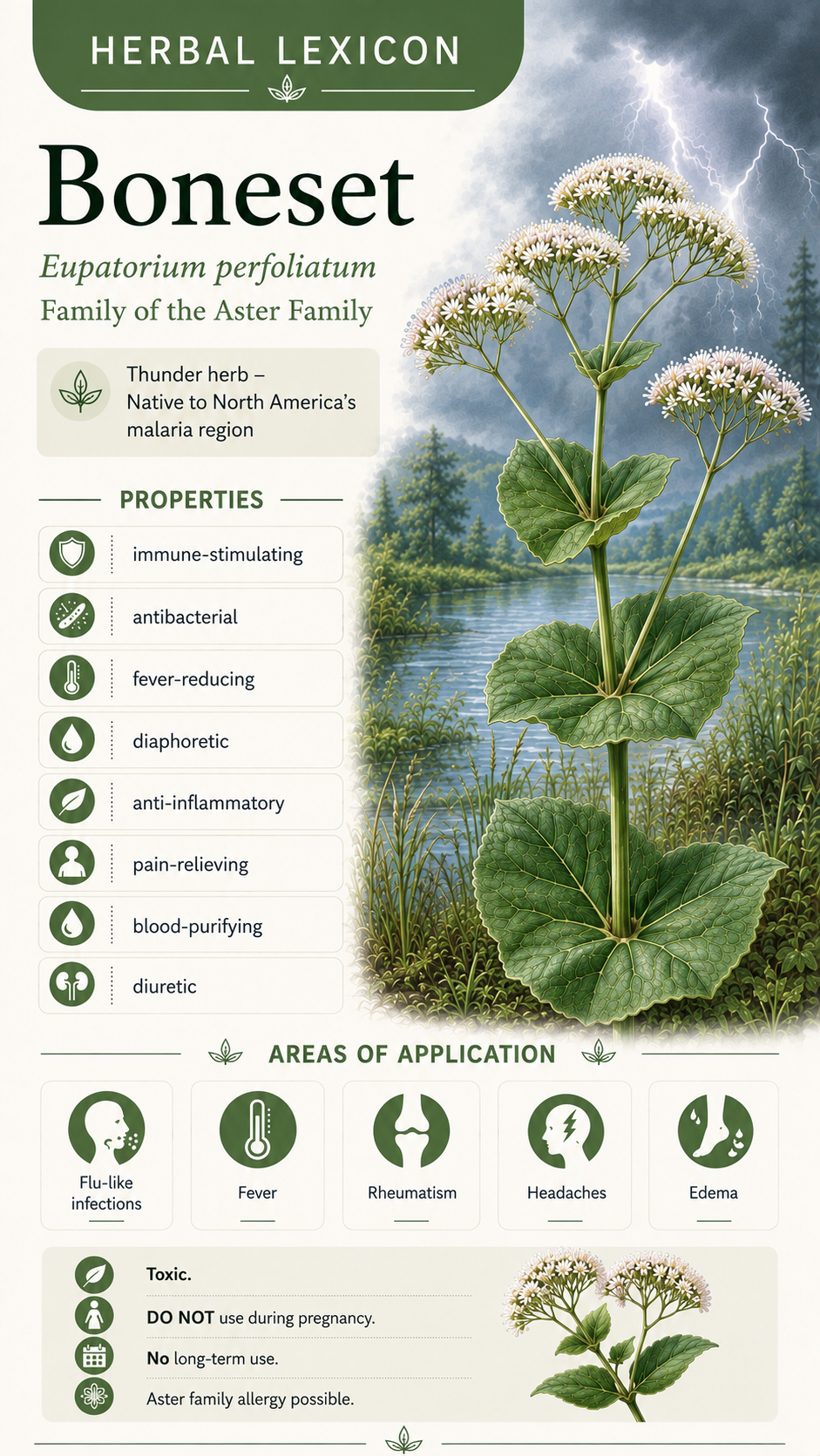 Boneset (Eupatorium perfoliatum): Properties, Uses & Effects