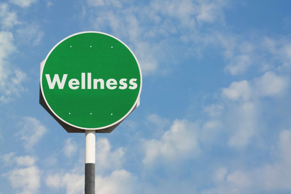 Sign with the term wellness, most common diseases